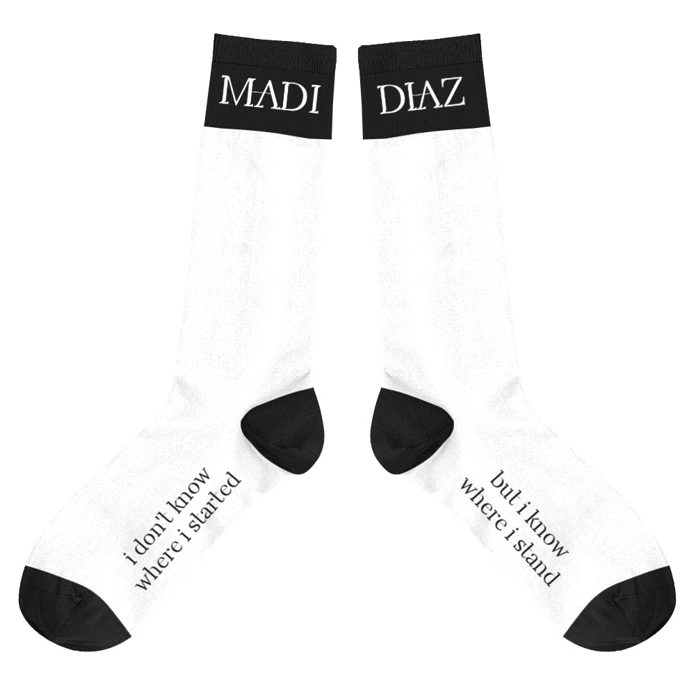 Logo Socks (White/Black)