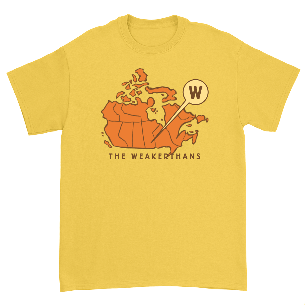 Canadian Map Tee (Gold)