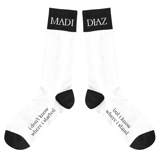 Logo Socks (White/Black)